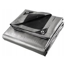 Plandeka srebrno-czarna 260g/m2