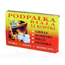 Rozpałka do grilla i kominka biała 32 kostki Albi