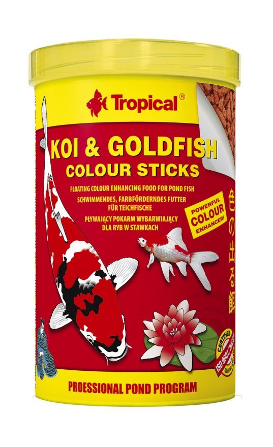 Pokarm Koi&Goldfish Colour Sticks TROPICAL