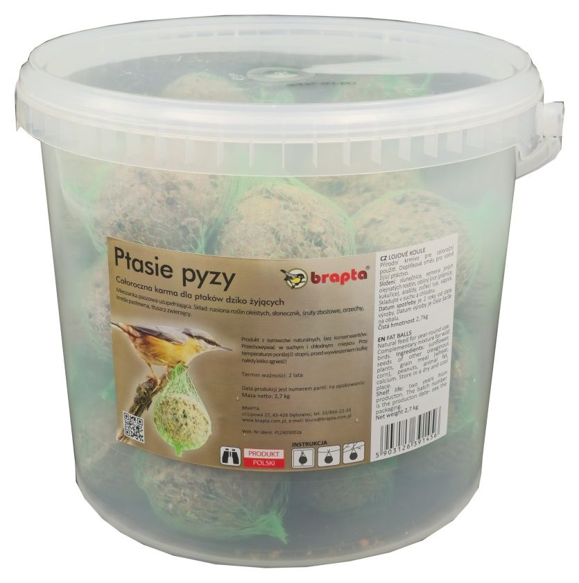 Pokarm Ptasie Pyzy 30 sztuk Brapta