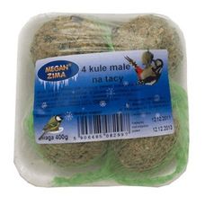 Pokarm zimowy dla sikorek Megan – 4 małe kule po 100 g