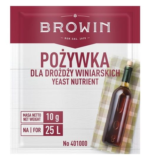 Pożywka dla drożdży winiarskich 10 g Browin 