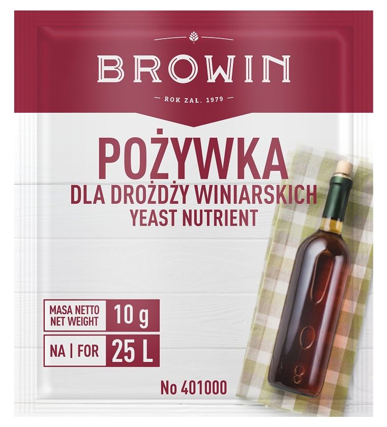 Pożywka do drożdży winiar 100g Browin