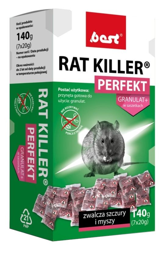 Preparat gryzoniobójczy Rat Killer Perfekt Granulat Best-Pest