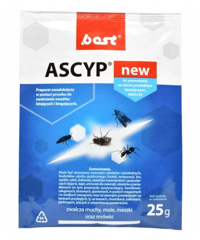 Preparat owadob&oacute;jczy Ascyp New 25g Best-Pest