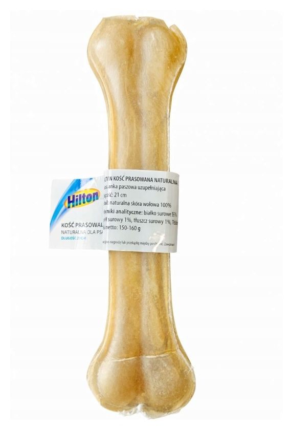 Przysmak dla psa kość prasowana naturalna 21cm Hilton