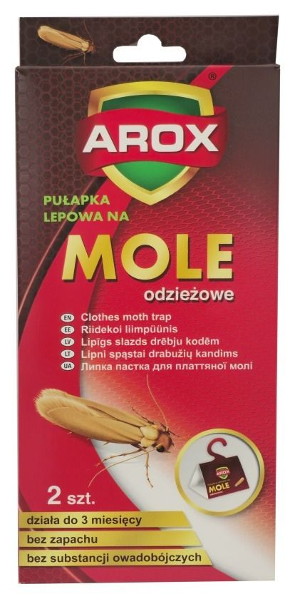 Pułapka lepowa na mole odzieżowe 2 sztuki Arox