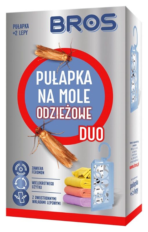 Pułapka na mole odzieżowe DUO +2 wkłady BROS1