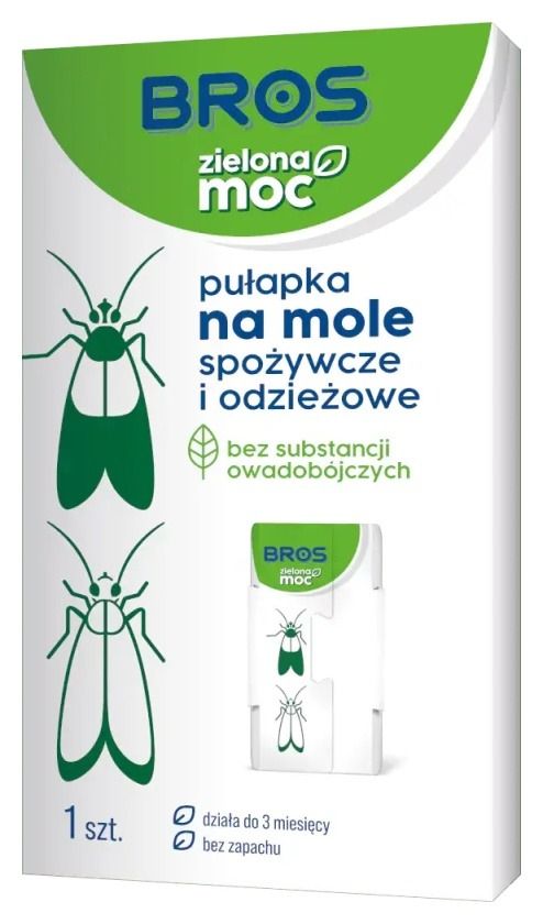 Pułapka na mole spożywcze i odzieżowe Zielona Moc Bros