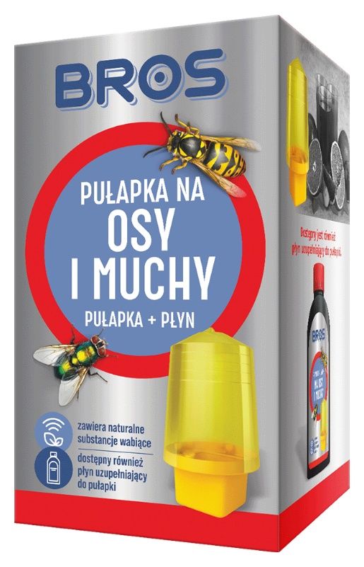 Pułapka na osy i muchy z płynem 200 ml Bros1