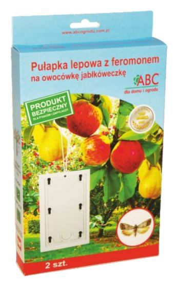 Pułapka lepowa z feromonem na owocówkę jabłkóweczkę 2 szt ABC