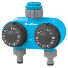 Rozdzielacz podwójny z zegarami mechanicznymi CELLPRO 52-221 Cellfast