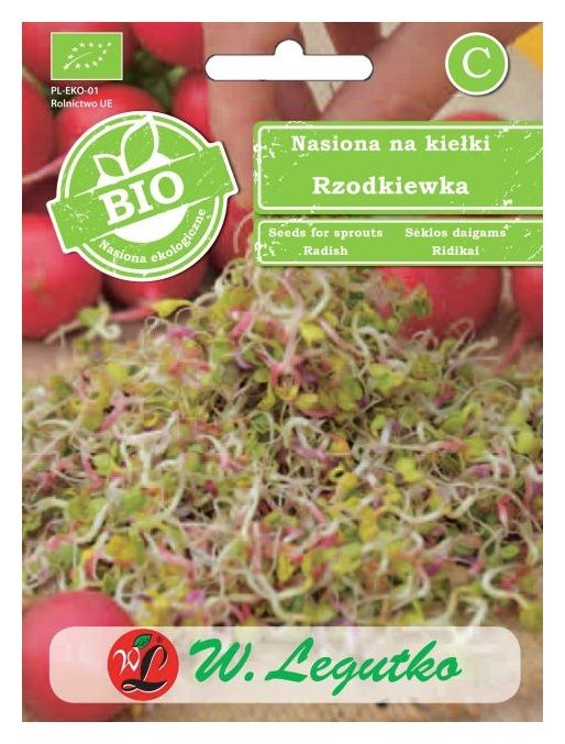 Rzodkiewka na kiełki BIO 20g Legutko