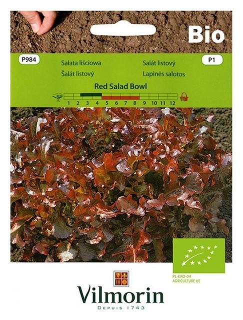 Sałata Red Salad Bowl Bio 0,5g Vilmorin