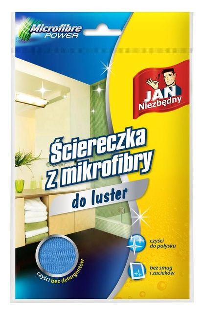 Ściereczka z mikrofibry do czyszczenia luster Jan Niezbędny
