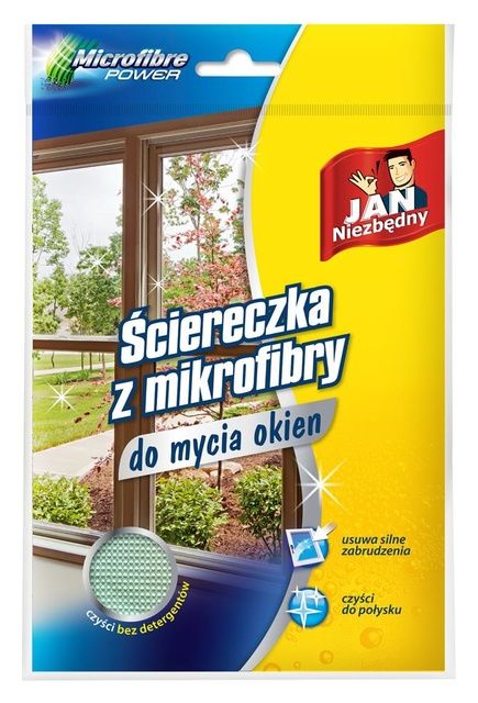 Ściereczka z mikrofibry do okien Jan Niezbędny