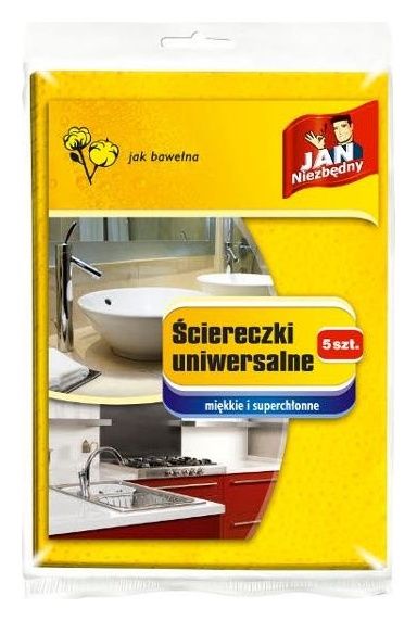 Ściereczki uniwersalne 5 sztuk Jan Niezbędny