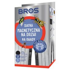 Siatka magnetyczna na drzwi 160x220 cm czarna Bros