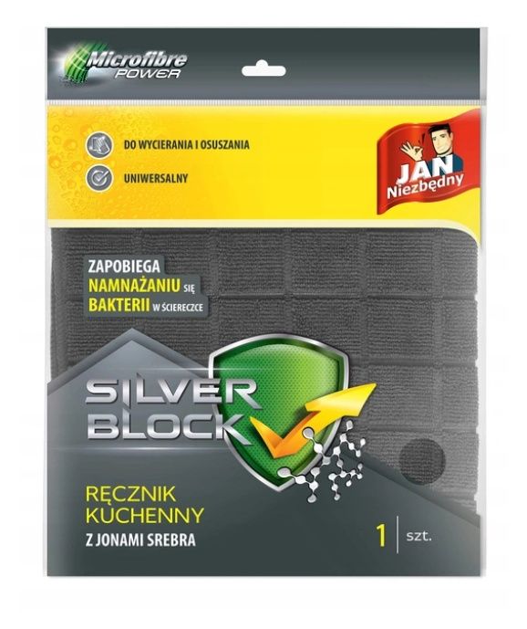 Ręcznik kuchenny z mikrofibry SilverBlock Jan Niezbędny