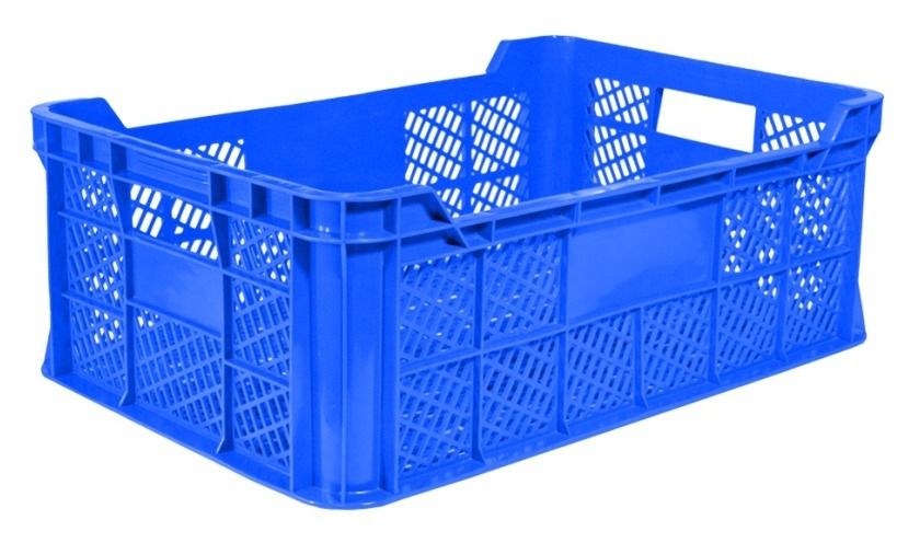 Skrzynka transportowa 600x400x220 niebieska 15kg Lesterplast 