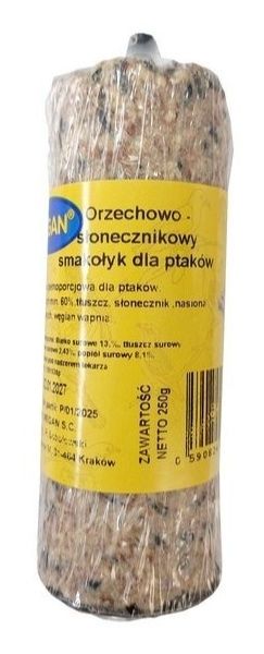 Pokarm zimowy orzechowo-słonecznikowy 250g Megan 