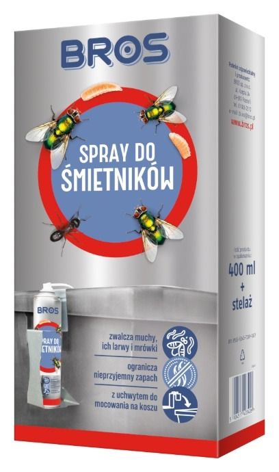 Spray do śmietnik&oacute;w 400ml + uchwyt Bros
