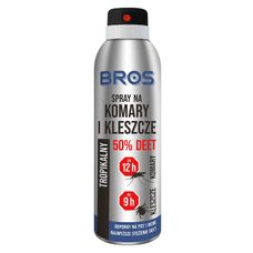 Spray na komary i kleszcze 90ml 50% DEET BROS