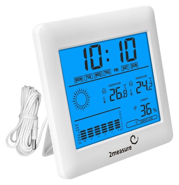 Stacja pogody elektroniczna, sonda, termometr Biowin 170610