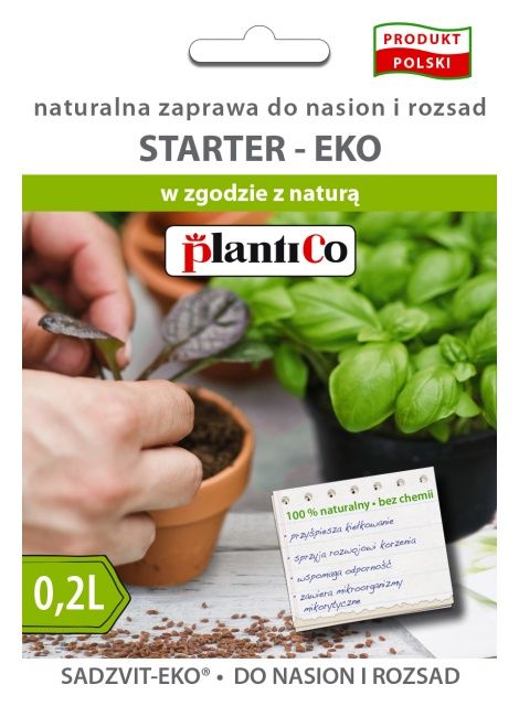 Starter Eko Naturalna zaprawa do nasion i rozsad 0,2L PlantiCo
