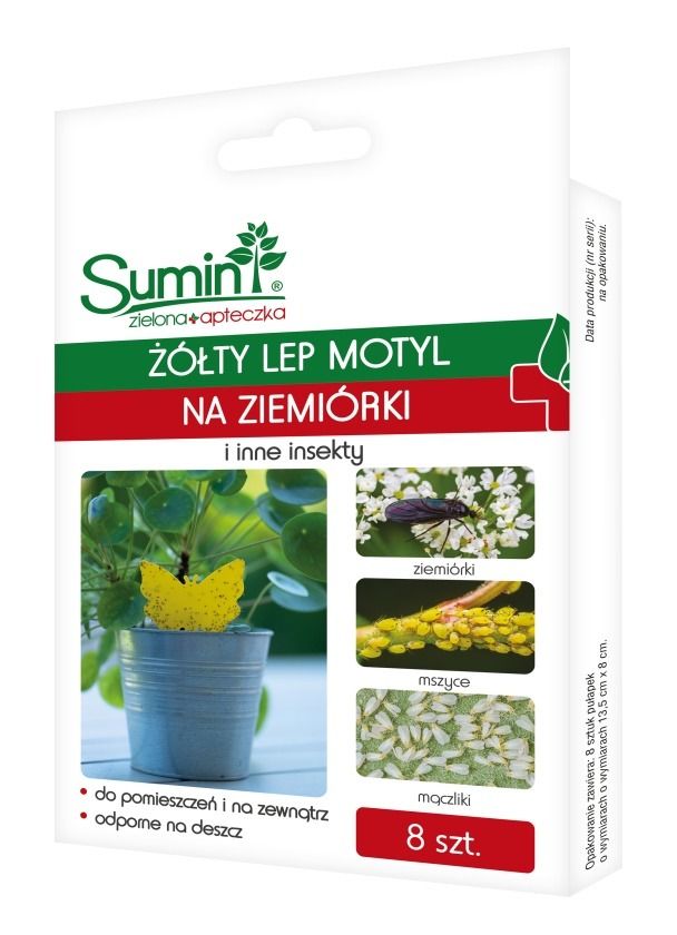 Lep na ziemiórki i inne insekty motyl 8 sztuk Sumin