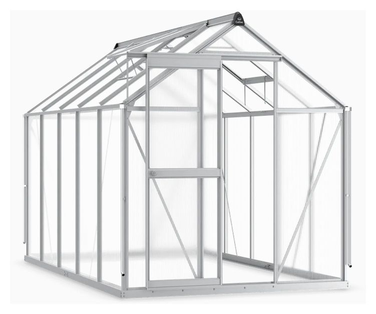 Szklarnia z poliwęglanu 183x303 cm silver Focus Garden11