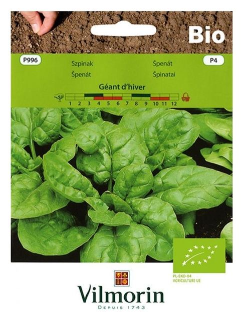 Szpinak Geant D'Hiver Bio 10g Vilmorin