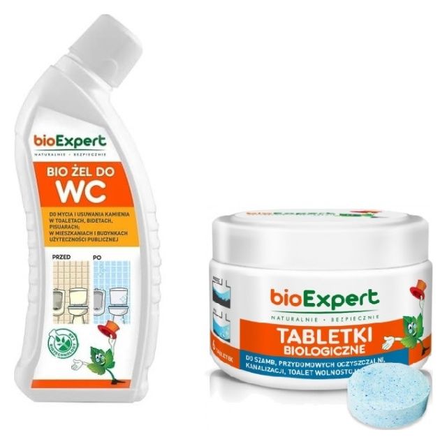 Biologiczne tabletki do szamb 12sztuk + Bio żel BIOEXPERT