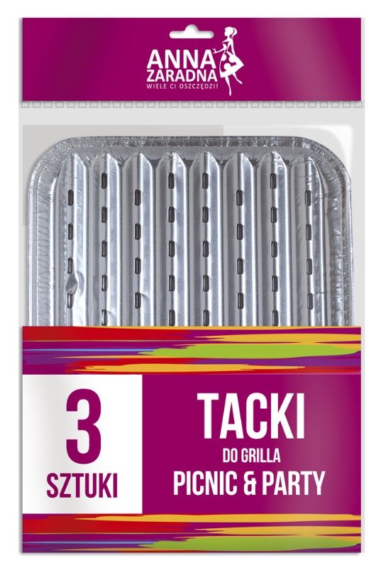 Tacki aluminiowe do grilla małe 3 sztuki Anna Zaradna1