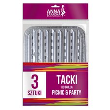 Tacki aluminiowe do grilla małe 3 sztuki Anna Zaradna1
