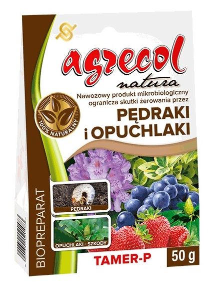 Tamer-P na pędraki i opuchlaki 50g Agrecol Natura