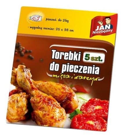 Torebki do pieczenia 25x38 5szt Jan Niezbędny