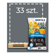 Torf odkwaszony 80 L Fertile - Paleta (33 sztuki)