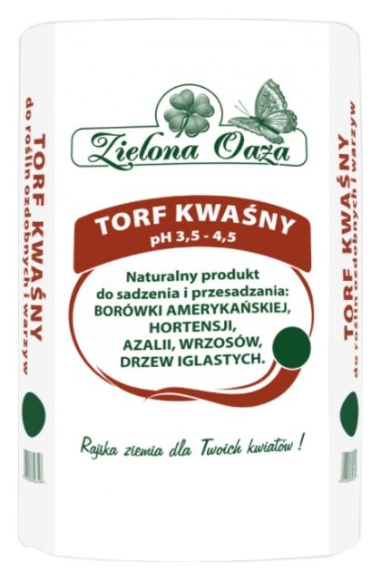 Torf naturalny kwaśny Zielona Oaza