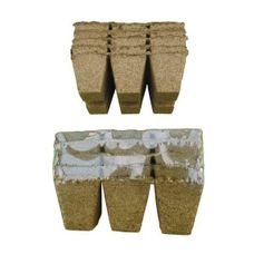 Torfowe doniczki kwadratowe 6x6cm 30 sztuk Jiffy