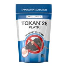 Toxan 25 płatki na myszy i szczury 150g Fregata