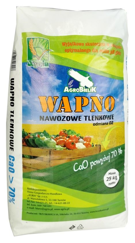 Wapno nawozowe tlenkowe - 25kg Agria