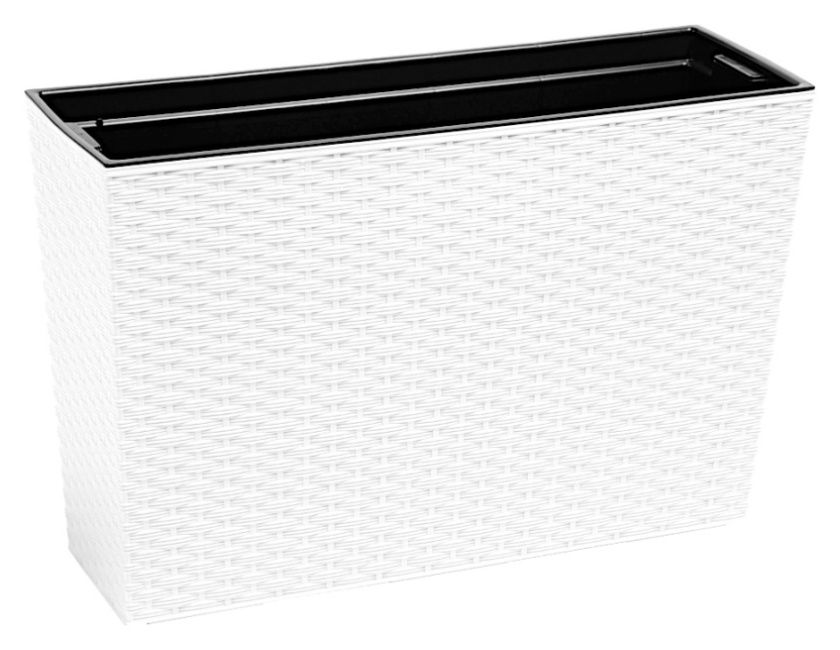 Kwietnik Werbena Rattan 190x560x365mm biały Lamela