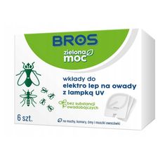 Wkłady do Elektro lep na owady z lampką UV 6szt Zielona Moc Bros