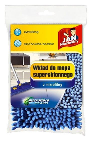 Wkład do mop płaski mikrofibra granat