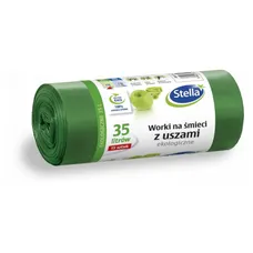 Worek na śmieci Eko 35L zielone 15 sztuk Stella