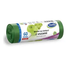 Worek na śmieci Eko 60L zielone 10 sztuk Stella12