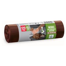 Worki do segregacji odpadów BIO 120 L 10 sztuk Anna Zaradna