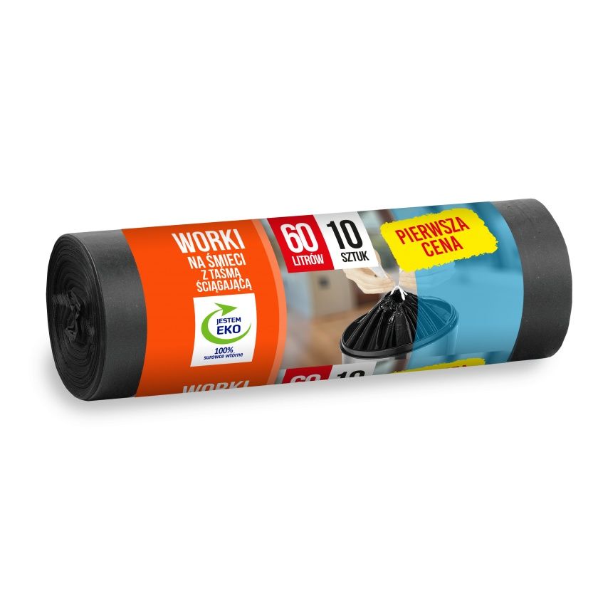 Worek na śmieci 60L 10 sztuk Sarantis