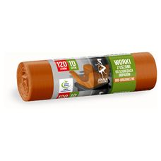 Worki z uszami do segregacji odpadów BIO 120 L 10 sztuk Anna Zaradna